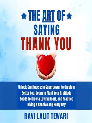 The Art of Saying Thank You - Audiobook